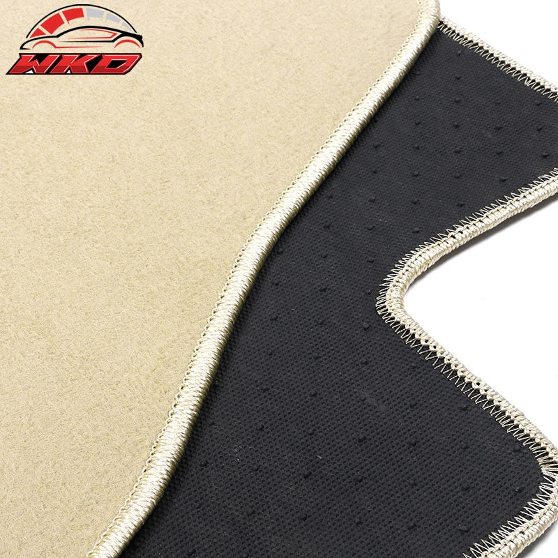 Fits 05-09 Ford Mustang Car Floor Mats Liner Front Rear Nylon Beige Carpet 4PC