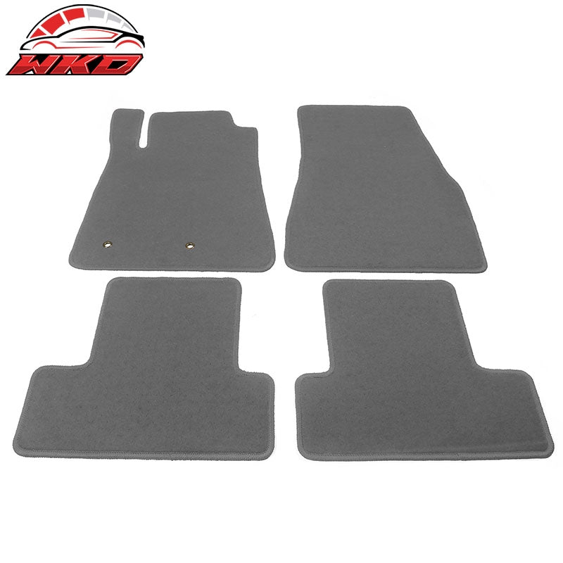 Fits 05-09 Ford Mustang Car Floor Mats Liner Front Rear Nylon Grey Carpet 4PC