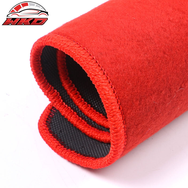 Fits 05-09 Ford Mustang 4PCS Car Floor Mats Carpet Liner Front & Rear Nylon Red