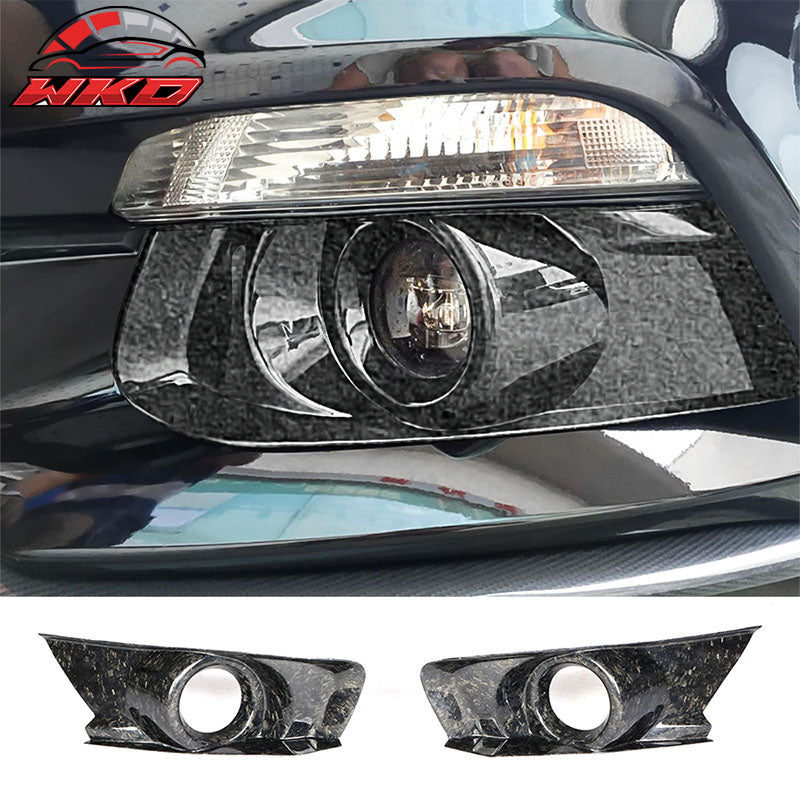 For 15-17 Ford Mustang Fog Light Bezel Cover Forged Carbon Fiber