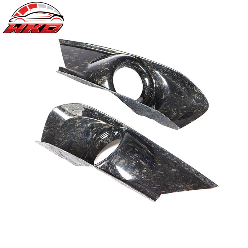 For 15-17 Ford Mustang Fog Light Bezel Cover Forged Carbon Fiber