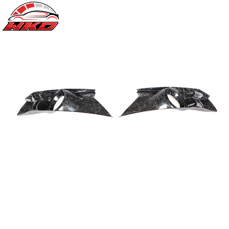 For 15-17 Ford Mustang Fog Light Bezel Cover Forged Carbon Fiber