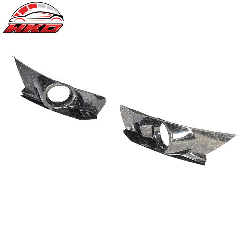 For 15-17 Ford Mustang Fog Light Bezel Cover Forged Carbon Fiber