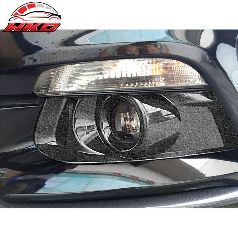 For 15-17 Ford Mustang Fog Light Bezel Cover Forged Carbon Fiber