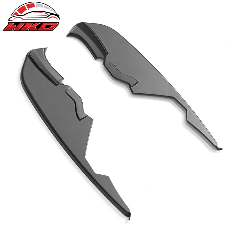 Fits 15-17 Ford Mustang MD Style Matte Black Fog Light Lamp Eyebrow Cover Trims