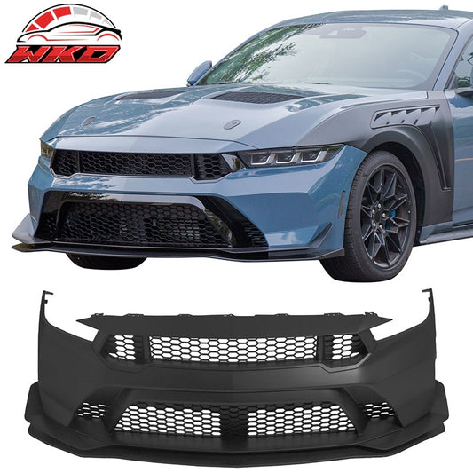Wholesale 24-26 Ford Mustang Front Bumper Cover GTD Style Conversion Matte Black Lip - Wikond Auto
