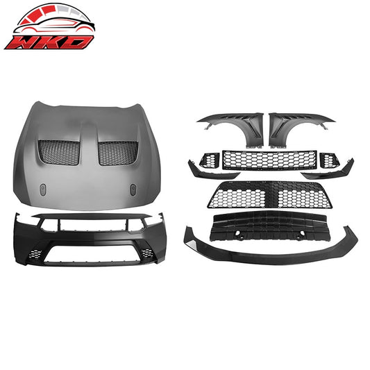 Wholesale 24-26 Ford Mustang Front Bumper Cover + Hood + Fender GTD Style (Gloss Lip) - Wikond Auto