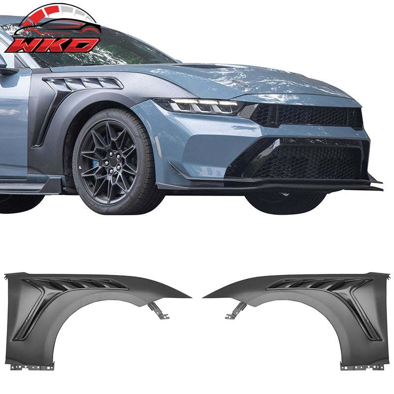 Wholesale 24-26 Ford Mustang Front Bumper Cover + Hood + Fender GTD Style (Gloss Lip) - Wikond Auto