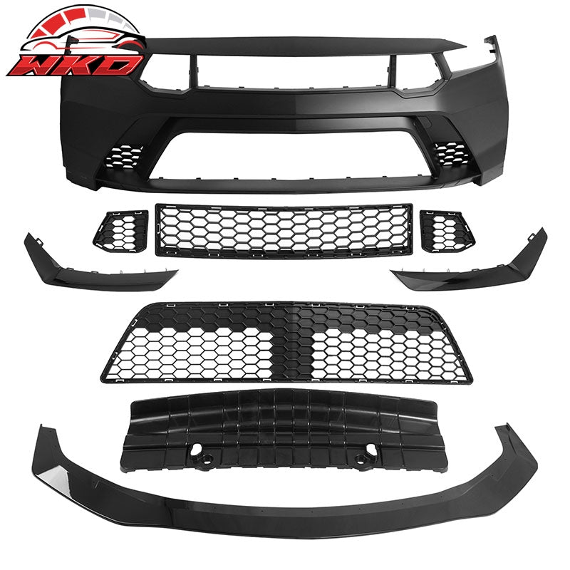 Wholesale 24-26 Ford Mustang Front Bumper Cover + Hood + Fender GTD Style (Gloss Lip) - Wikond Auto