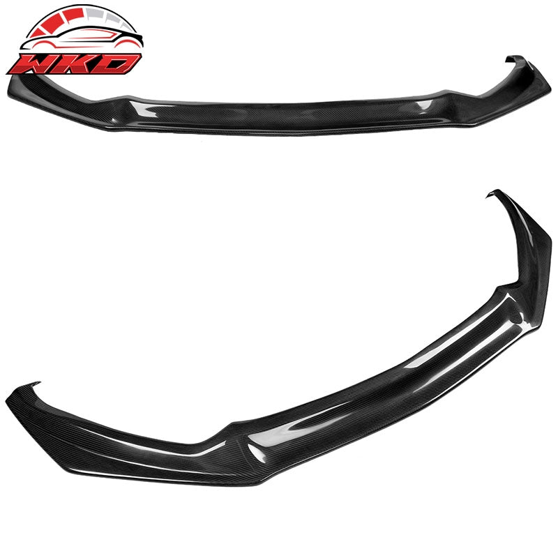 Fits 15-17 Ford Mustang Front Bumper Lip Chin Spoiler Splitter Carbon Fiber CF