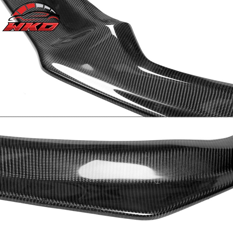 Fits 15-17 Ford Mustang Front Bumper Lip Chin Spoiler Splitter Carbon Fiber CF
