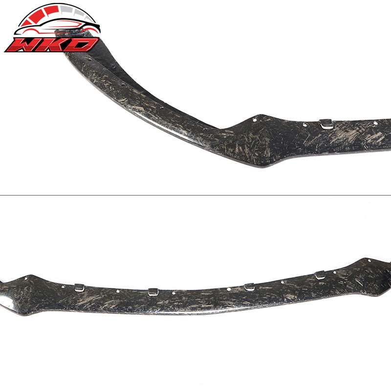 Fits 15-17 Mustang OE Style Front Bumper Lip Forged Carbon Fiber