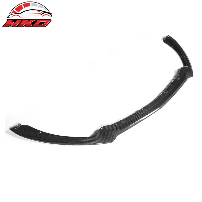 Fits 15-17 Ford Mustang S550 OE Style Front Bumper Lip - Matte Carbon Fiber