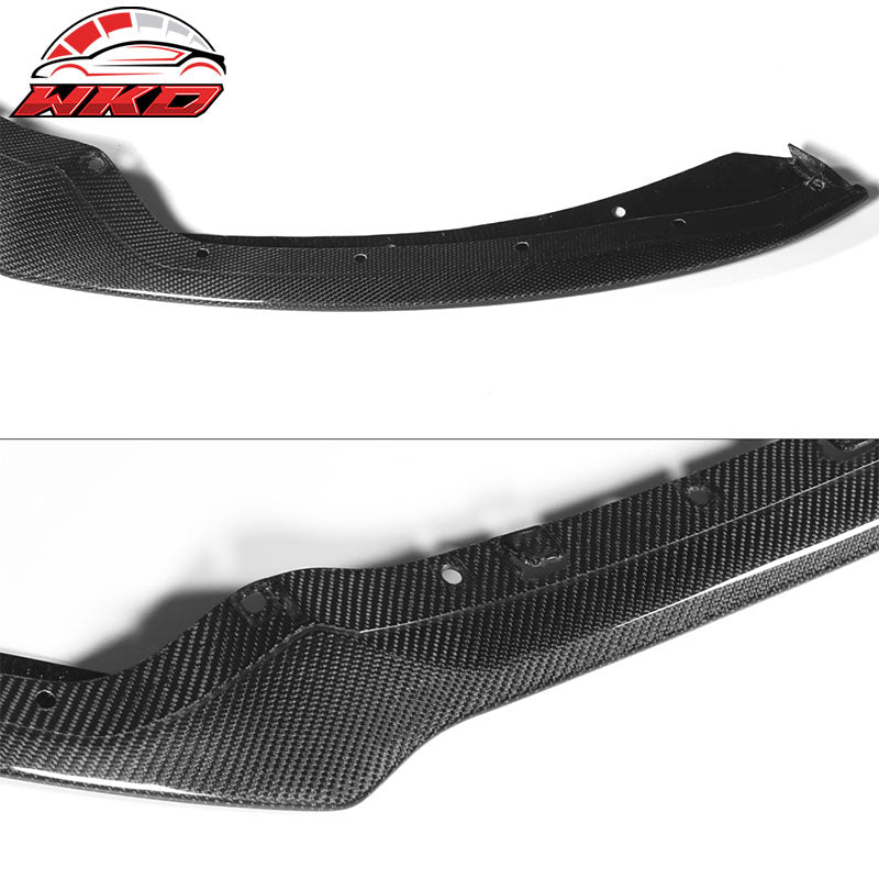 Fits 15-17 Ford Mustang OE Style Front Bumper Lip Carbon Fiber
