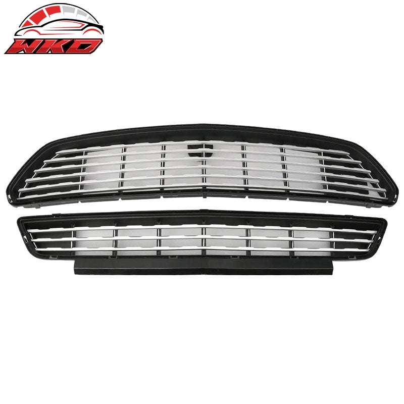 Wholesale 15-17 Ford Mustang GT CS CA Special Style Front Upper Lower Grille Silver