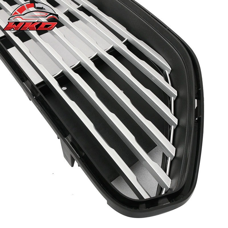 Fits 15-17 Ford Mustang GT CS CA Special Style Front Upper Lower Grille Silver