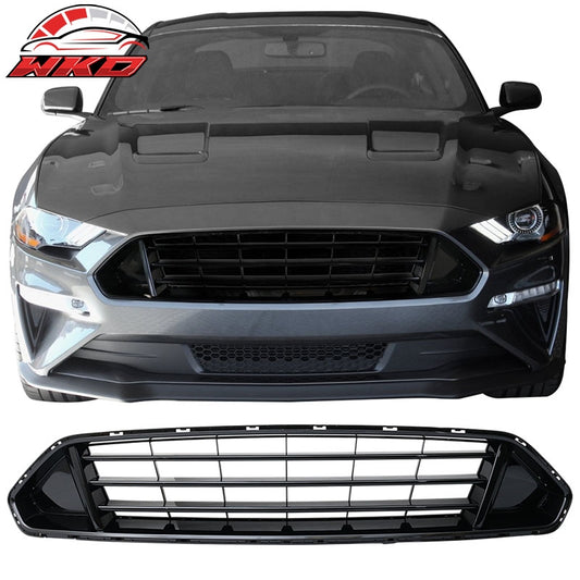 Wholesale 18-23 Ford Mustang Front Bumper Upper Hood Grill Grille ABS Gloss Black