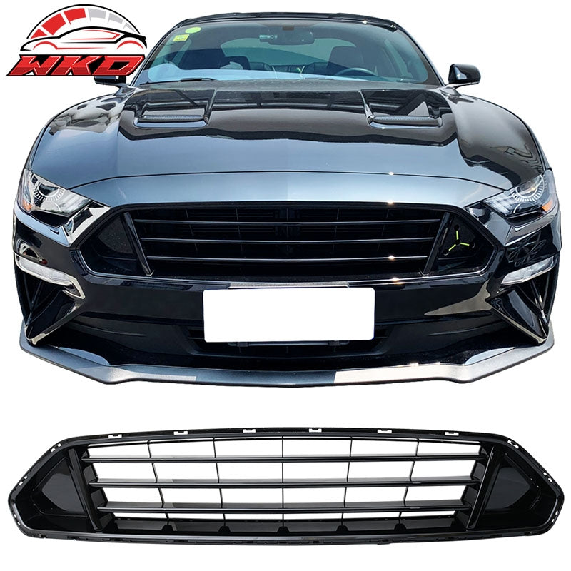 Wholesale 18-23 Ford Mustang Front Bumper Hood Upper Grill Grille ABS Matte Black