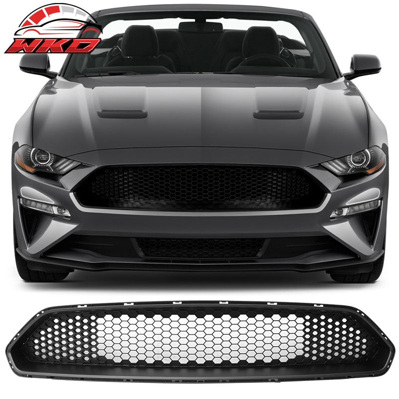 Wholesale 18-23 Ford Mustang Honeycomb Front Bumper Upper Grille Matte Black ABS