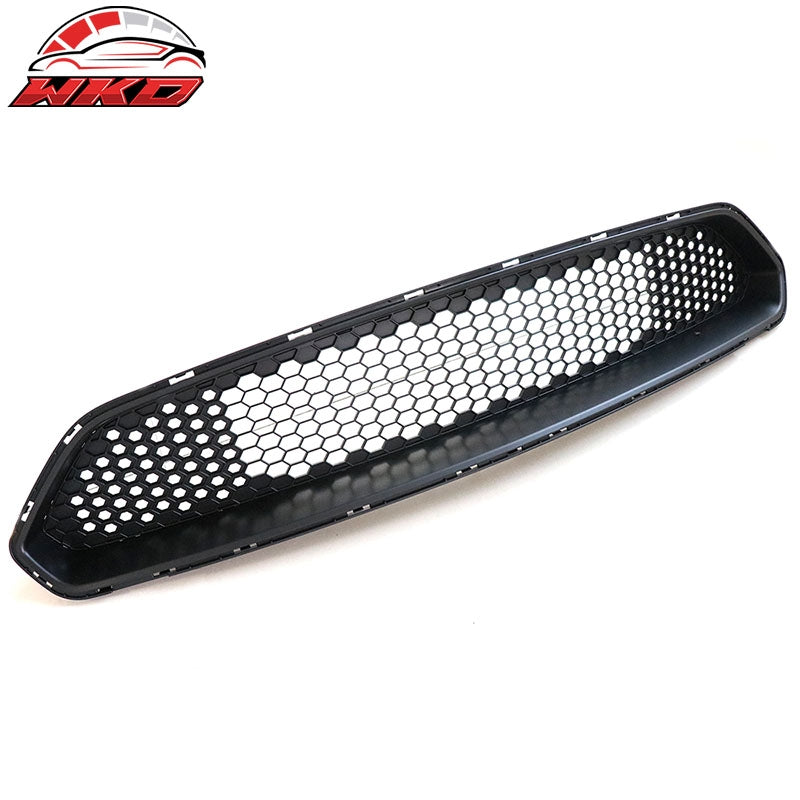 Fits 18-23 Ford Mustang Honeycomb Front Bumper Upper Grille Matte Black ABS