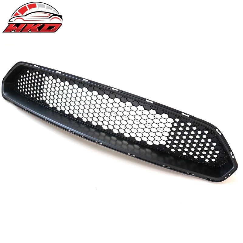 Fits 18-23 Ford Mustang Honeycomb Front Bumper Upper Grille Matte Black ABS