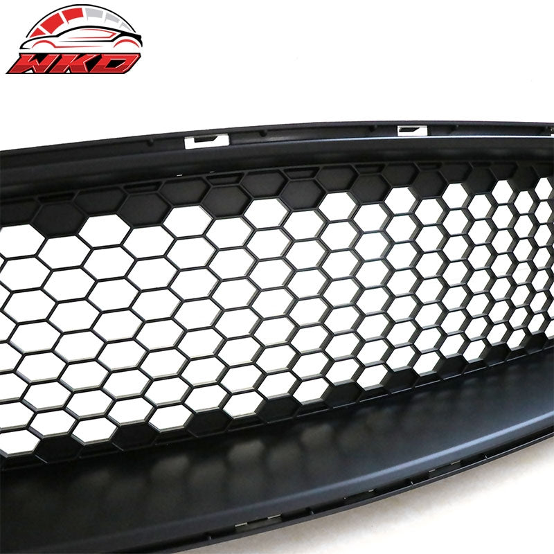 Fits 18-23 Ford Mustang Honeycomb Front Bumper Upper Grille Matte Black ABS