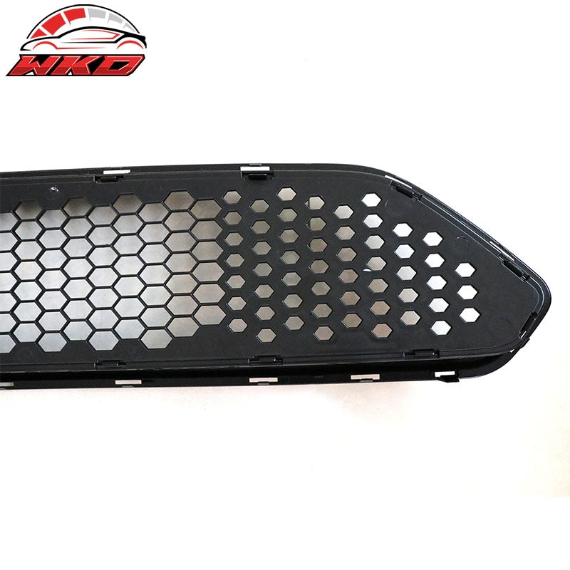 Fits 18-23 Ford Mustang Honeycomb Front Bumper Upper Grille Matte Black ABS