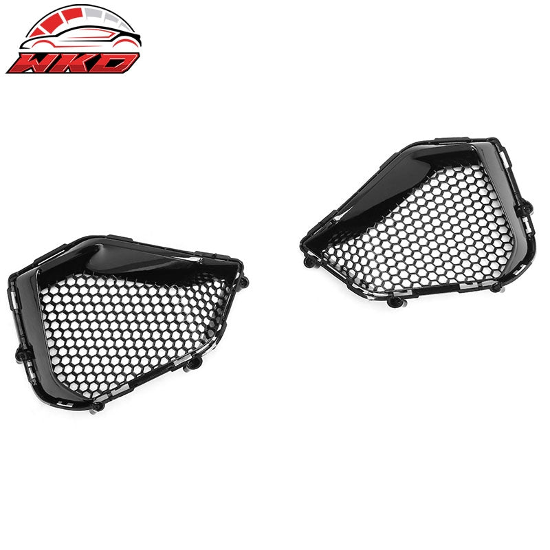 Fits 24-26 Ford Mustang GT Fog Light Cover Shelby Super Snake Style Gloss Black