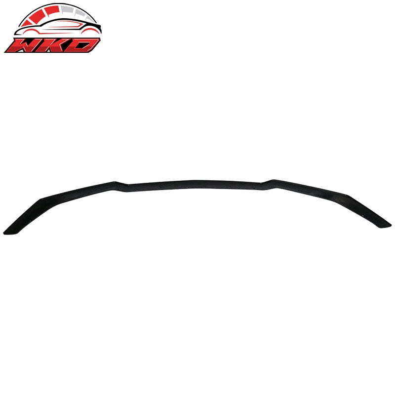 Fits 18-23 Ford Mustang GT Style Front Bumper Lip Spoiler Kit Unpainted Black PP