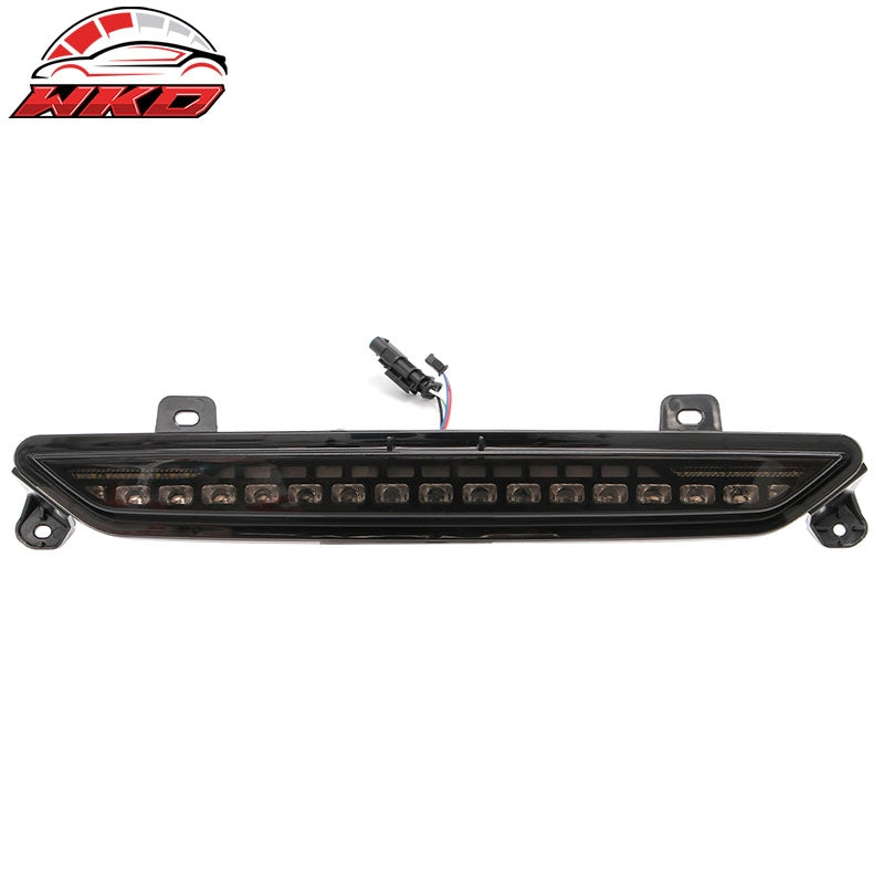 For 24-26 Ford Mustang GT-S Style LED ABS Rear Bumper Brake Light Smoked Len Red