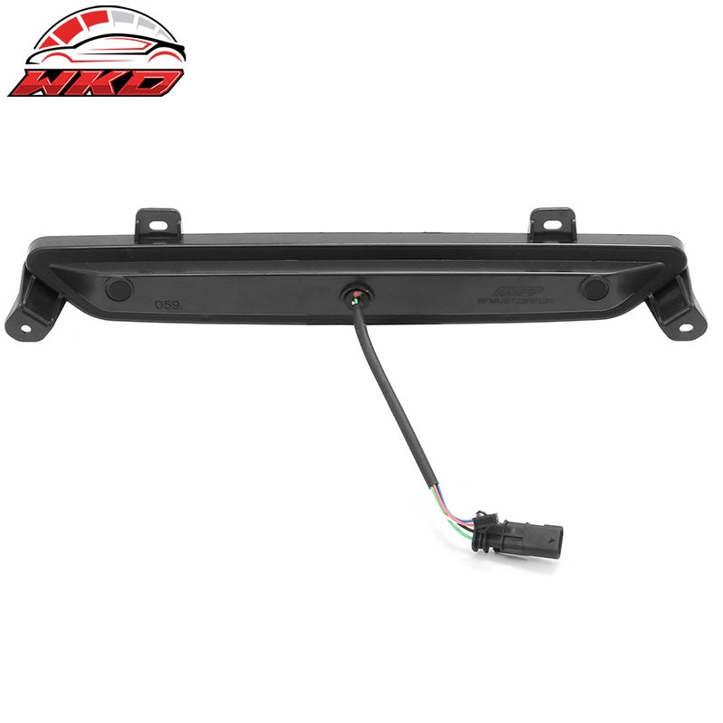 For 24-26 Ford Mustang GT-S Style LED ABS Rear Bumper Brake Light Smoked Len Red