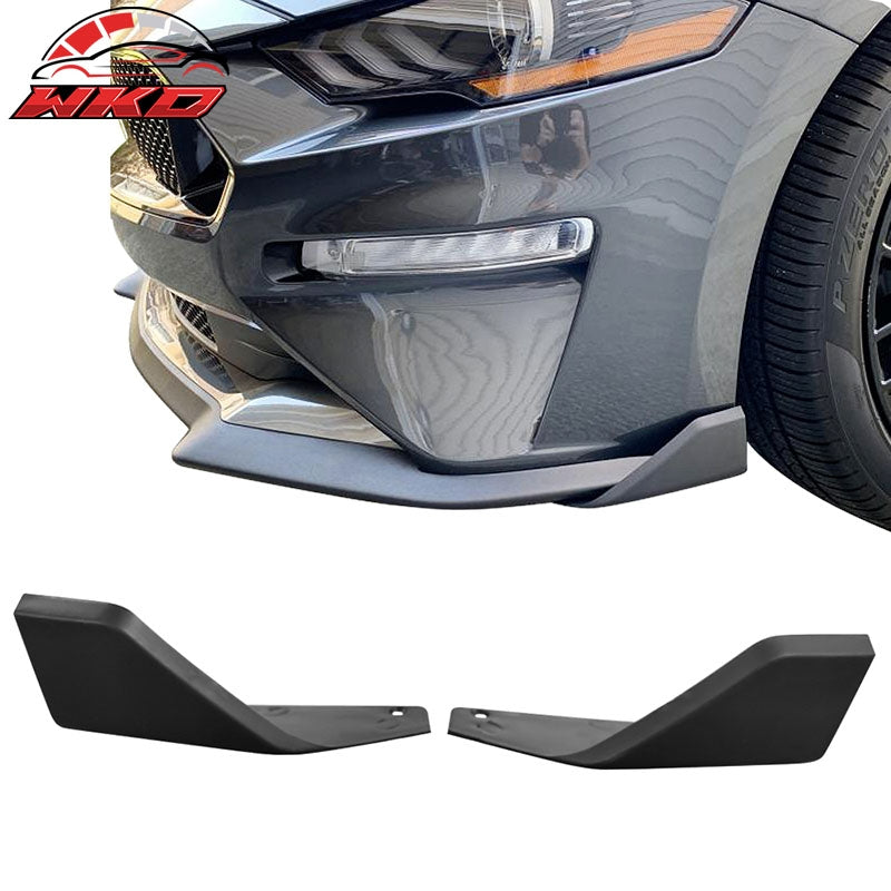 Wholesale 15-23 Ford Mustang GT Style Front Bumper Corner Spoiler Winglet Splitter PP