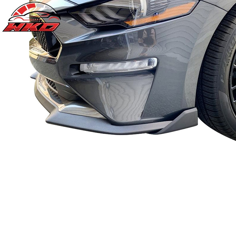 Fits 15-23 Ford Mustang GT Style Front Bumper Corner Spoiler Winglet Splitter PP