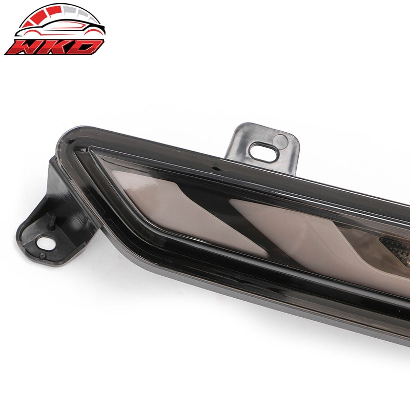 For 24-26 Ford Mustang GT-V Style LED ABS Rear Bumper Brake Light Smoked Len Red