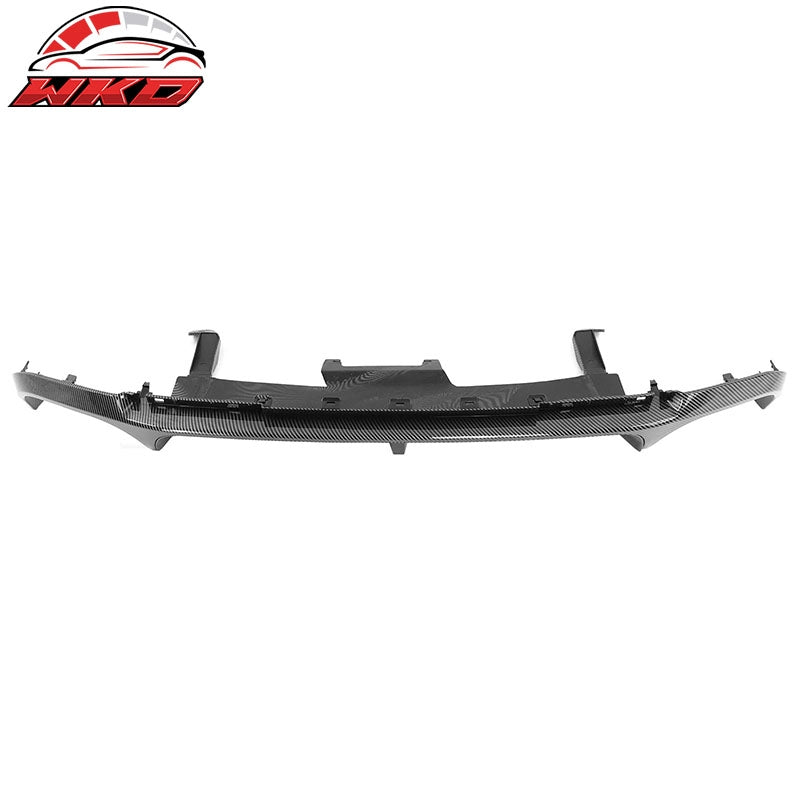 Wholesale 13-14 Ford Mustang GT500 Carbon Fiber Print PP Rear Diffuser Lip W/ V1 Fin - Wikond Auto