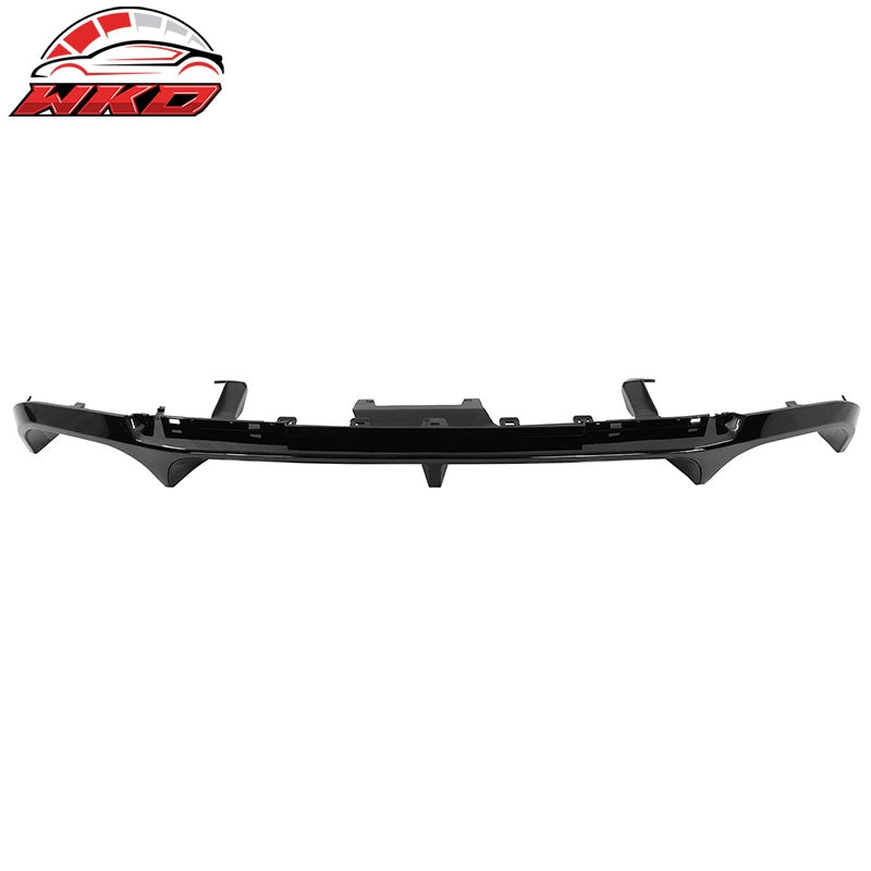 Fits 13-14 Ford Mustang GT500 Gloss Black PP Rear Diffuser Lip W/ V1 Style Fin