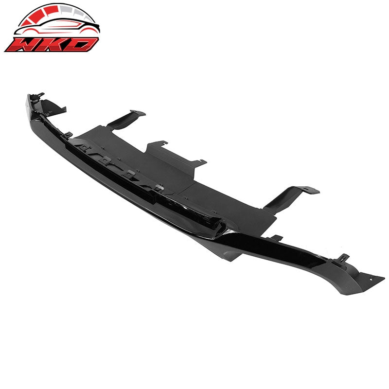 Fits 13-14 Ford Mustang GT500 Gloss Black PP Rear Diffuser Lip W/ V1 Style Fin