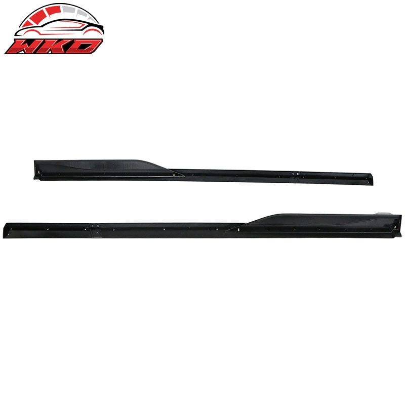 Fits 10-14 Ford Mustang GT500 Style Side Skirts Extensions ABS 6PCS Gloss Black