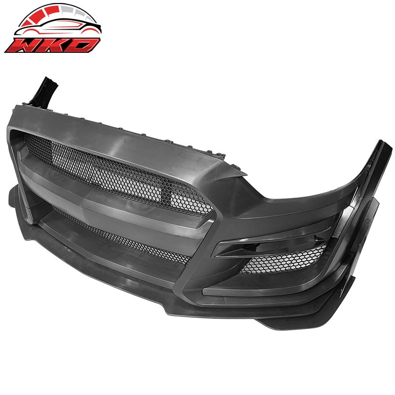 Fits 15-17 Ford Mustang GT500 Style Front Bumper Cover Replacement - PP