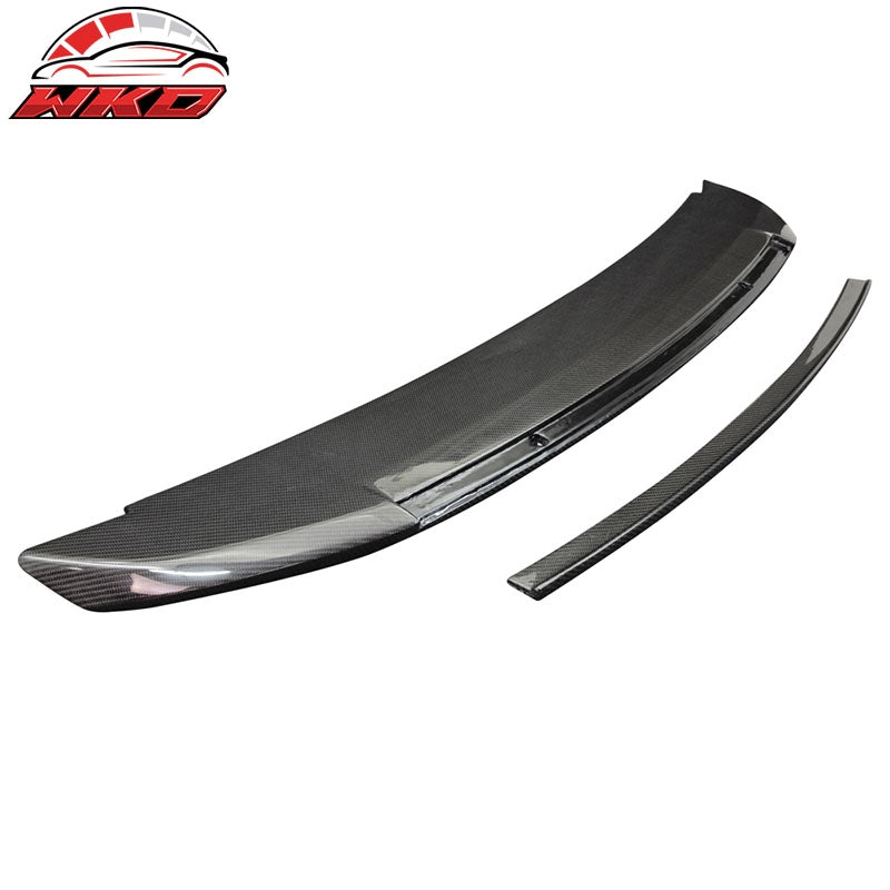 Fits 10-14 Ford Mustang GT500 Style Trunk Spoiler Wing - Matte Carbon Fiber