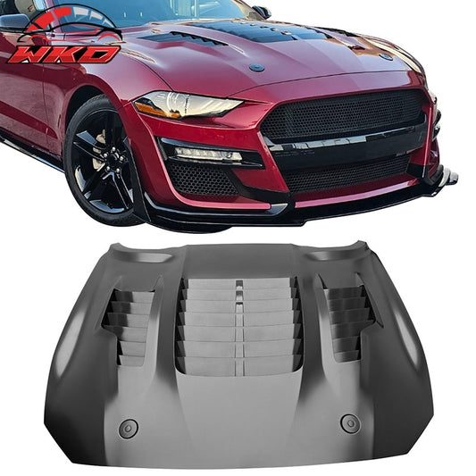 Wholesale 18-23 Ford Mustang GT500KR Style Front Hood Engine Cover Bonnet Aluminum - Wikond Auto
