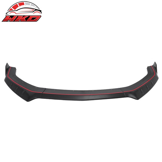 Wholesale 24-26 Ford Mustang IKON Style Front Bumper Lip Matte Black Lower Splitter - Wikond Auto