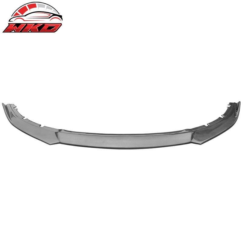 Fits 13-14 Ford Mustang IKON Style Front Bumper Lip Spoiler Carbon Fiber Print