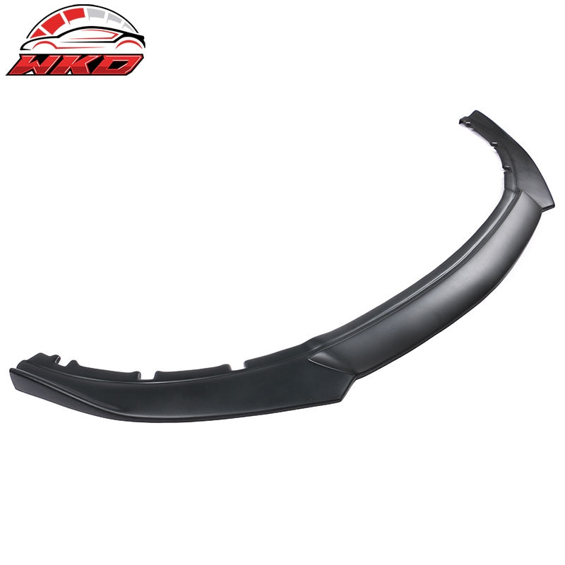 Fits 13-14 Ford Mustang IKON Style Front Bumper Lip Spoiler Unpainted Black PP