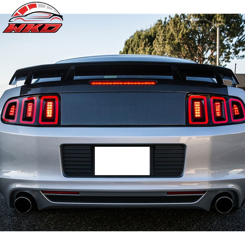 Fits 10-14 Ford Mustang LS Style Carbon Fiber (CF) Rear Trunk Spoiler Wing