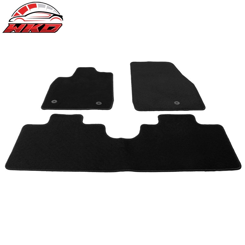 Fits 21-26 Ford Mustang Mach-E Nylon Floor Mats Liner Black Front Rear Carpets