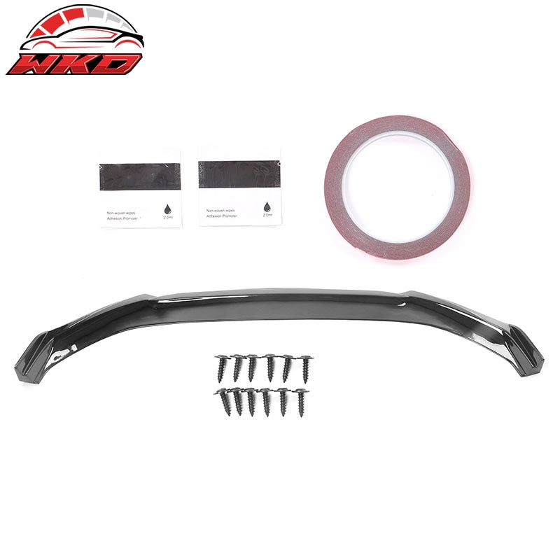 Fits 21-23 Ford Mustang Mach-E Gloss Black Front Bumper Lip Spoiler Splitter 1PC