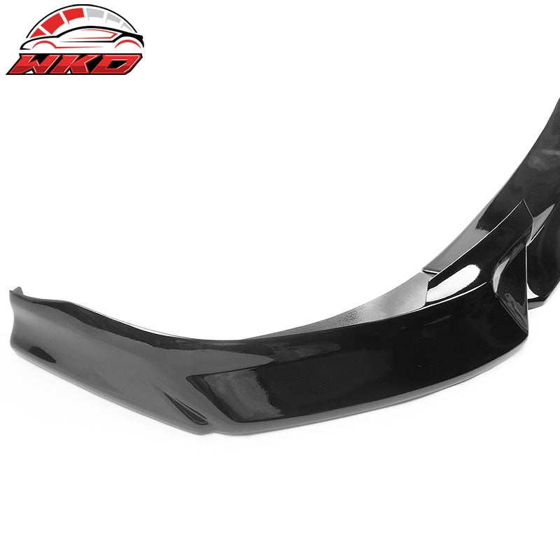 Fits 21-23 Ford Mustang Mach-E Gloss Black Front Bumper Lip Spoiler Splitter 3PC