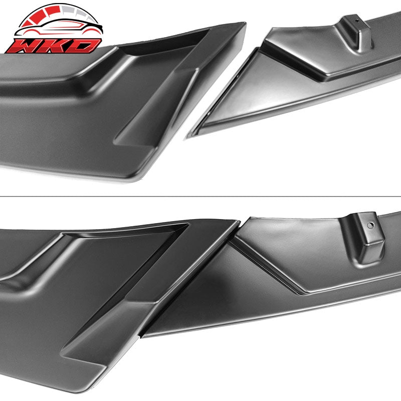 Fits 21-23 Ford Mustang Mach-E GT 3PCS Front Bumper Lip Spoiler PP Matte Black