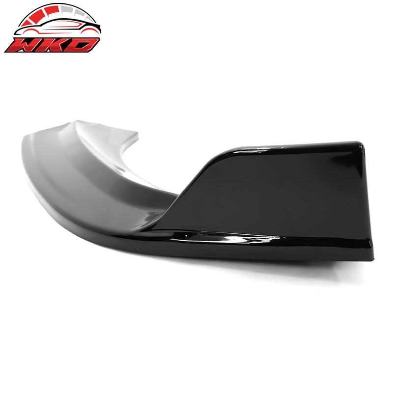Fits 21-26 Ford Mustang Mach-E IKON Style Gloss Black Front Bumper Lip PP 3PCS